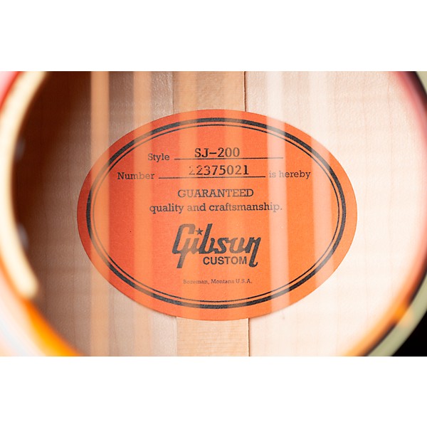 Gibson Dealer Select SJ-200 Standard 5A Flamed Maple Acoustic-Electric Guitar - Autumn Burst