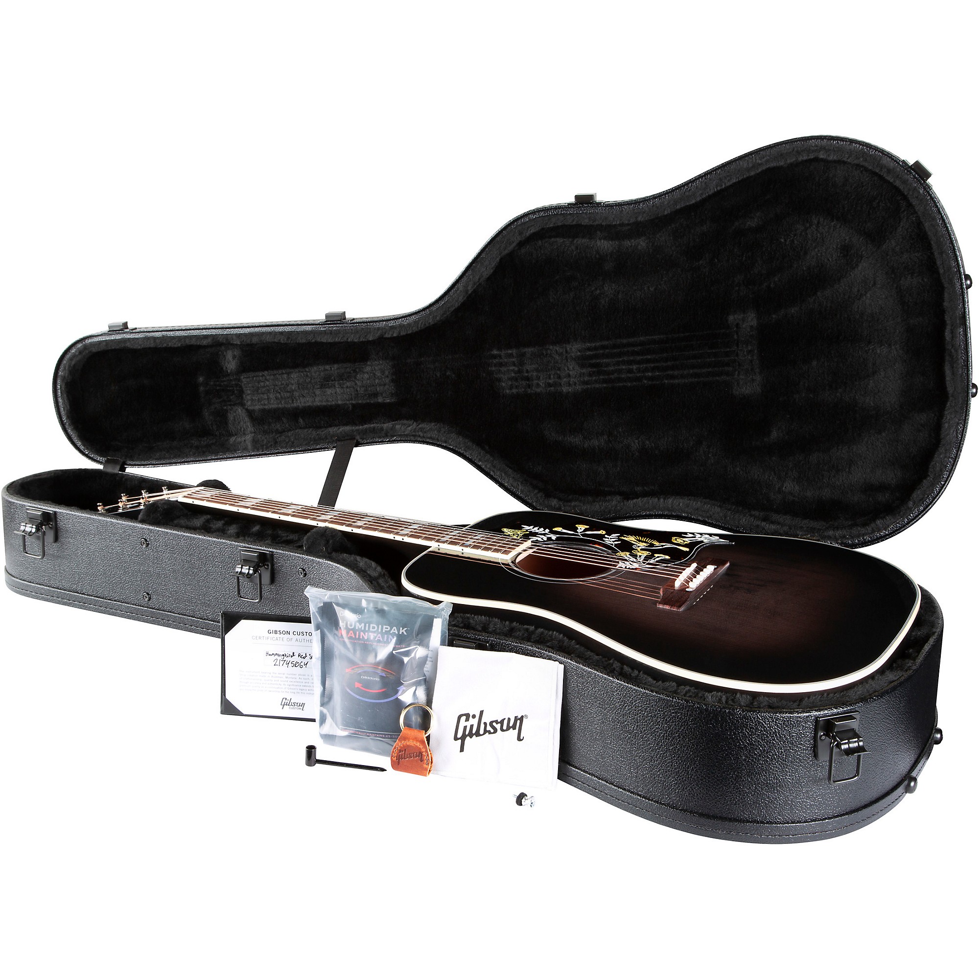 Platinum Gibson Dealer Select Hummingbird Standard Red Spruce