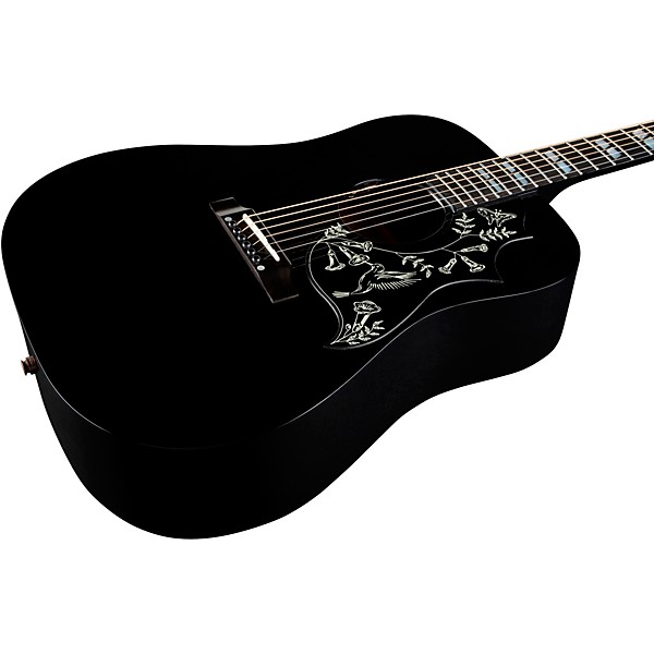 Gibson Dealer Select Hummingbird Standard Blackout Acoustic-Electric Guitar - Ebony