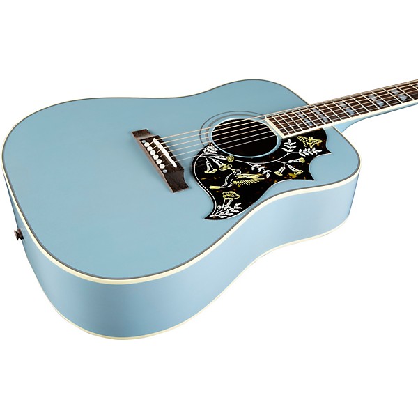 Gibson Dealer Select Hummingbird Bearclaw Acoustic-Electric Guitar - Sky Blue