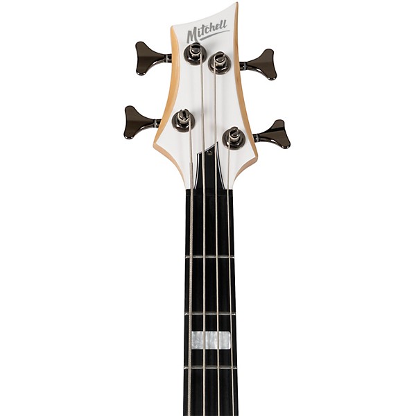 Mitchell MB250 Electric Bass Guitar - White Pearl Metallic