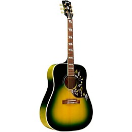 Gibson Dealer Select Hummingbird Original 5A Flamed Maple Acoustic-Electric Guitar - Iguana Burst