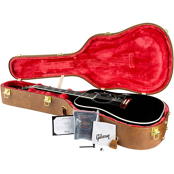 Open Box Gibson Dealer Select Hummingbird Original Acoustic-Electric Guitar - Level 2 Ebony 197881419820