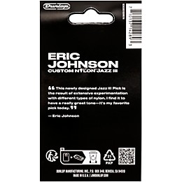 Dunlop Eric Johnson Custom Nylon Jazz III Pick 6 Pack