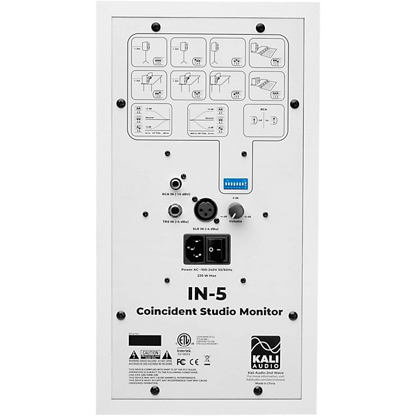 Kali Audio IN-5 Powered Studio Monitor - White