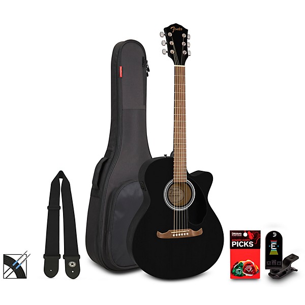Fender FA-135CE Concert Acoustic-Electric Guitar Pack Black,All Products : American Fashion Style Bags On Sale