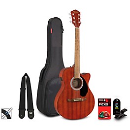 Fender FA-135CE Concert Acoustic-Electric Guitar Pack Natural