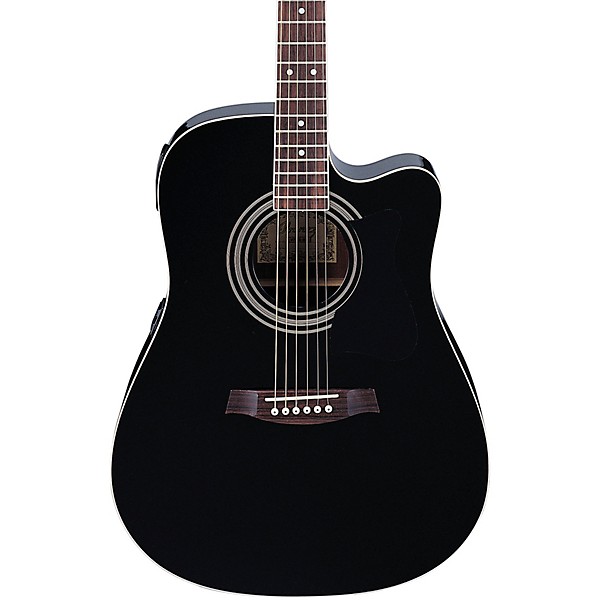 Ibanez V70CE Dreadnought Acoustic-Electric Guitar Pack Black