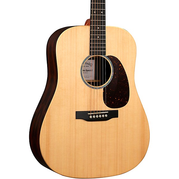 Martin X Series Special D-X2E Spruce-Rosewood HPL Acoustic-Electric Guitar Pack Natural