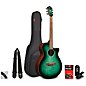 Ibanez AEG70 Flamed Maple Top Grand Concert Acoustic-Electric Guitar Pack Emerald Burst thumbnail
