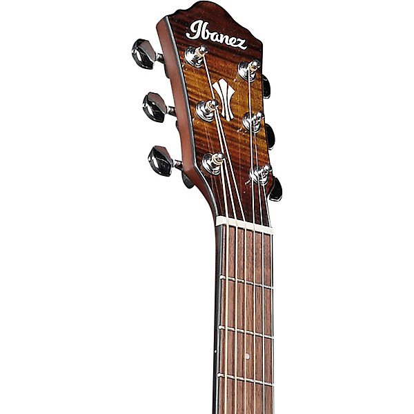 Ibanez AEG70 Flamed Maple Top Grand Concert Acoustic-Electric Guitar Pack Tiger Burst