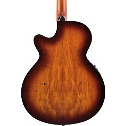 Mitchell MX430 Spalted Maple Acoustic-Electric Guitar Pack Whiskey Burst