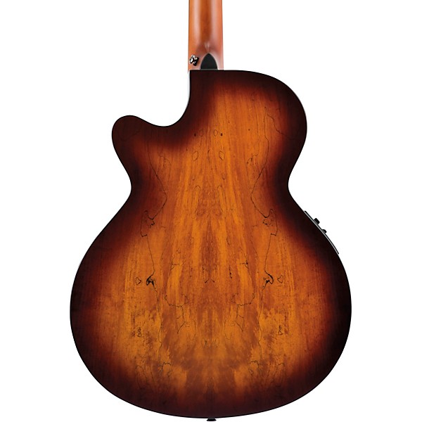 Mitchell MX430 Spalted Maple Acoustic-Electric Guitar Pack Whiskey Burst