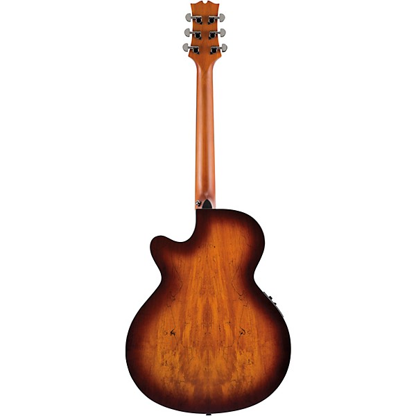 Mitchell MX430 Spalted Maple Acoustic-Electric Guitar Pack Whiskey Burst