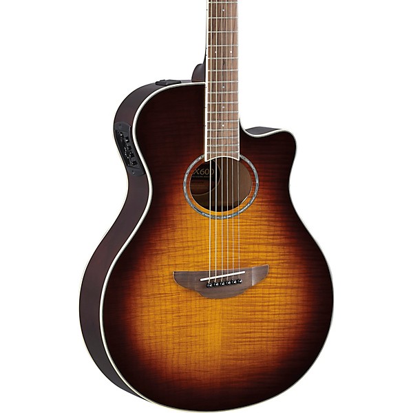Yamaha APX600FM Acoustic-Electric Guitar Pack Tobacco Brown Sunburst