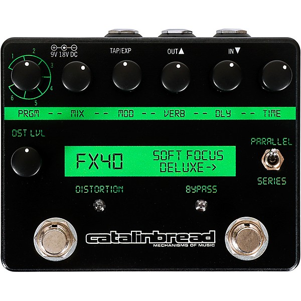 Catalinbread Soft Focus Shoegaze Plate Reverb Effects Pedal Black
