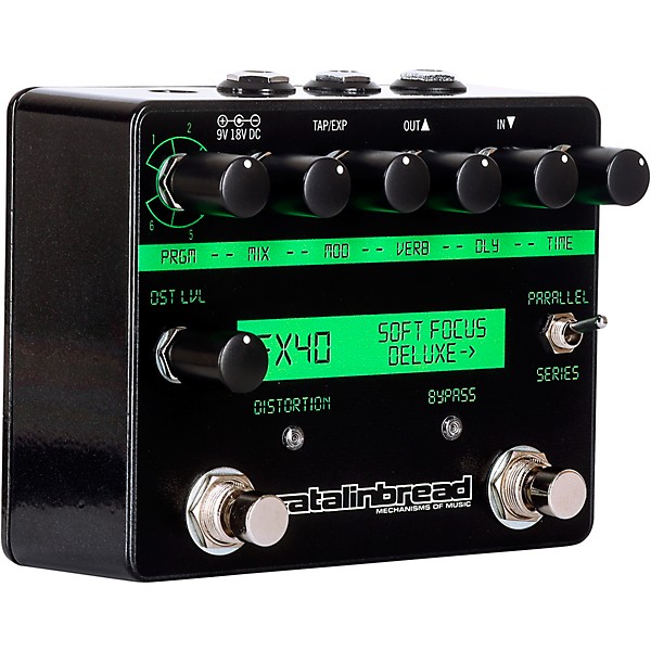 Catalinbread Soft Focus Shoegaze Plate Reverb Effects Pedal Black
