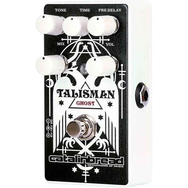 Catalinbread Talisman Ghost Reverb with Mod Effects Pedal White and Black