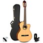 Lucero LC150SCE Nylon-String Classical Acoustic-Electric Guitar Pack Natural thumbnail