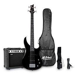 Open Box Mitchell MB100 Electric Bass Guitar Launch Pack - Level 2 Black 197881477073