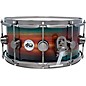 DW SonicPly Collectors Exotic Snare Drum with Black Nickel Hardware 14 x 6.5 in. Natural to Quick Royal Blue Burst Over Ho...