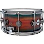DW SonicPly Collectors Exotic Snare Drum with Black Nickel Hardware 14 x 6.5 in. Natural to Quick Royal Blue Burst Over Ho...