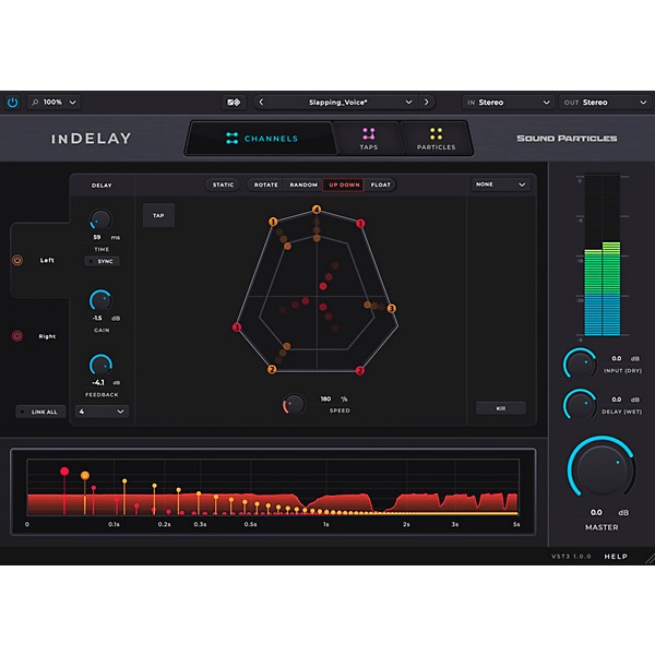 Sound Particles inDelay Spatial Delay Plug-in