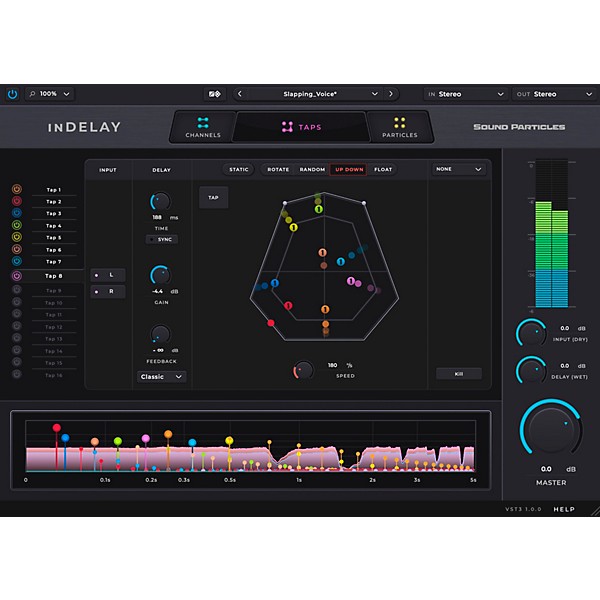 Sound Particles inDelay Spatial Delay Plug-in