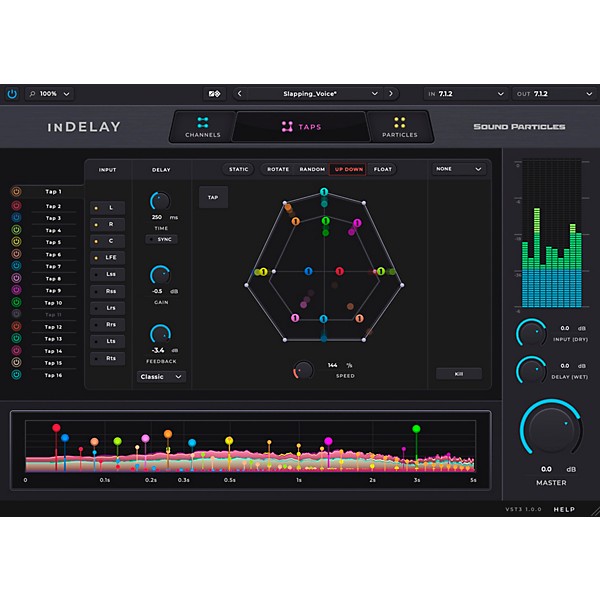 Sound Particles inDelay Spatial Delay Plug-in