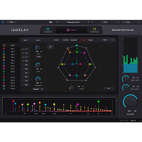 Sound Particles inDelay Spatial Delay Plug-in