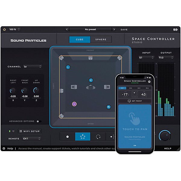 Sound Particles Space Controller Studio Plug-in