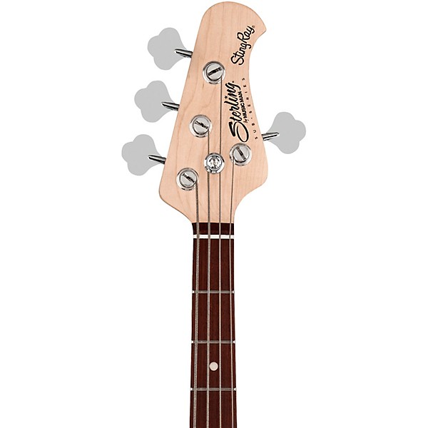 Open Box Sterling by Music Man SUB Series StingRay RAY4 HH Electric Bass Guitar - Level 2 Trans Black Satin 197881427313