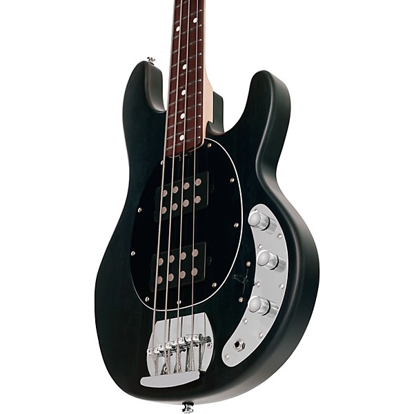 Open Box Sterling by Music Man SUB Series StingRay RAY4 HH Electric Bass Guitar - Level 2 Trans Black Satin 197881427313