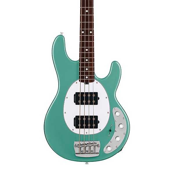 Sterling by Music Man StingRay RAY34 HH Electric Bass Guitar - Dorado Green