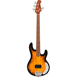 Sterling by Music Man StingRay RAY34 Maple Top Electric Bass Guitar - Natural Burst Satin