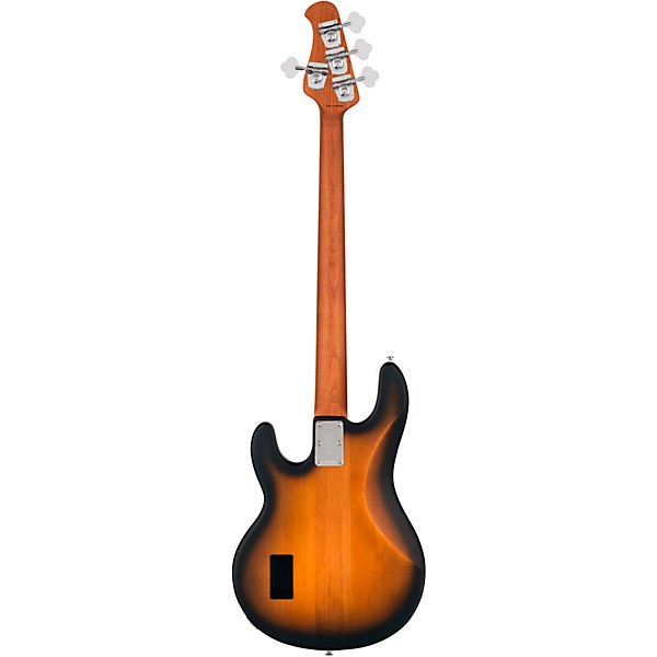 Sterling by Music Man StingRay RAY34 Maple Top Electric Bass Guitar - Natural Burst Satin