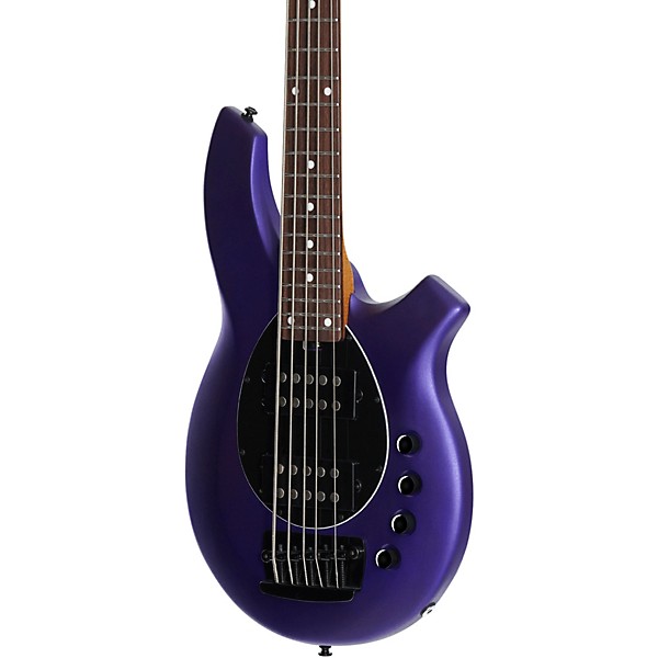 Sterling by Music Man Bongo 5 5-String Bass Firemist Purple Satin