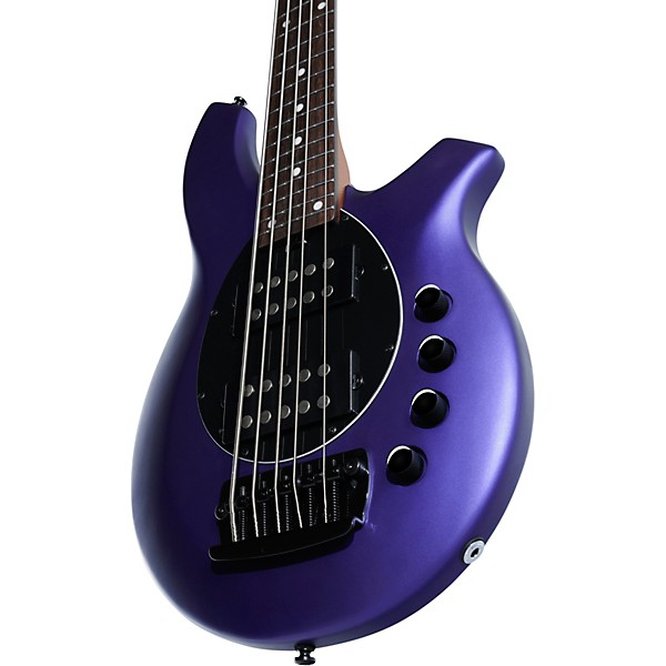 Sterling by Music Man Bongo 5 5-String Bass Firemist Purple Satin
