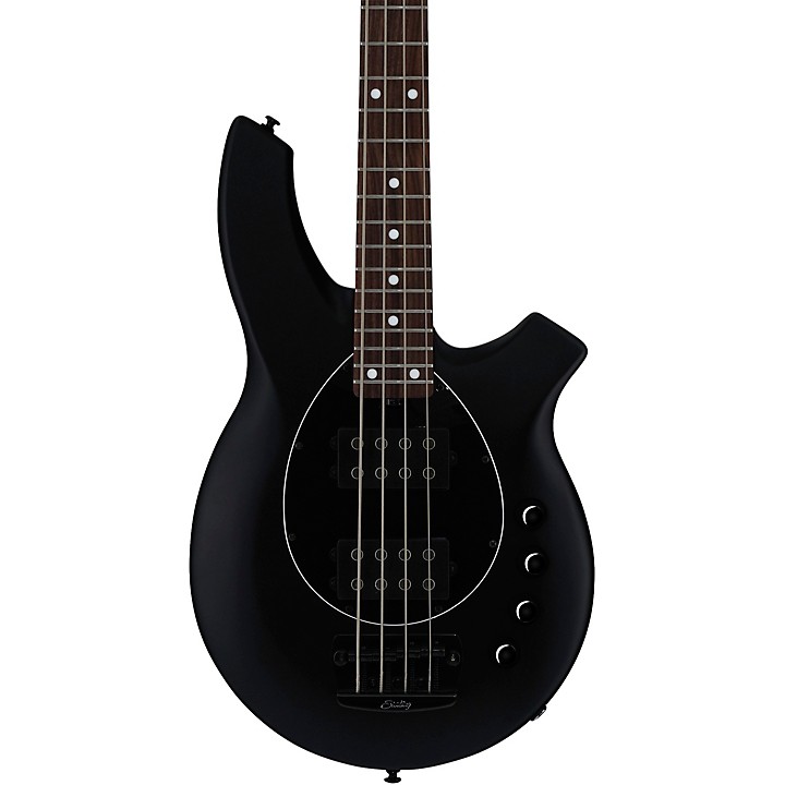 Platinum Ernie Ball Music Man Bongo 4 HH Bass Guitar Stealth