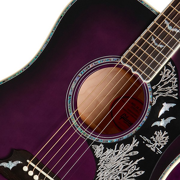 Gibson Bats in Flight Acoustic Guitar - Purple Burst