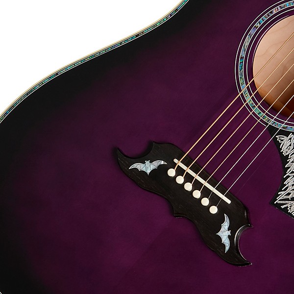Gibson Bats in Flight Acoustic Guitar - Purple Burst
