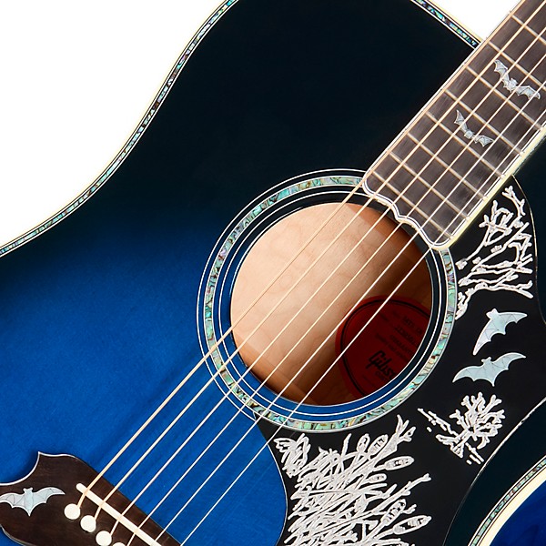 Gibson Bats in Flight Acoustic Guitar - Midnight Edge Burst