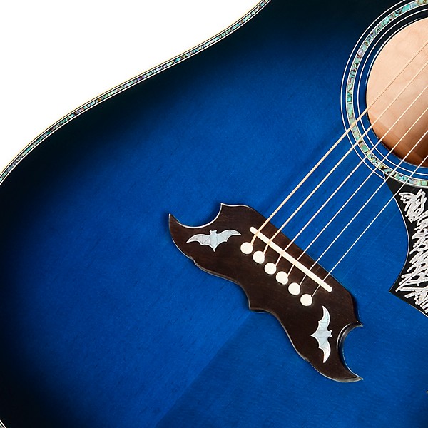 Gibson Bats in Flight Acoustic Guitar - Midnight Edge Burst