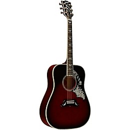 Gibson Bats in Flight Acoustic Guitar - Blood Red Burst