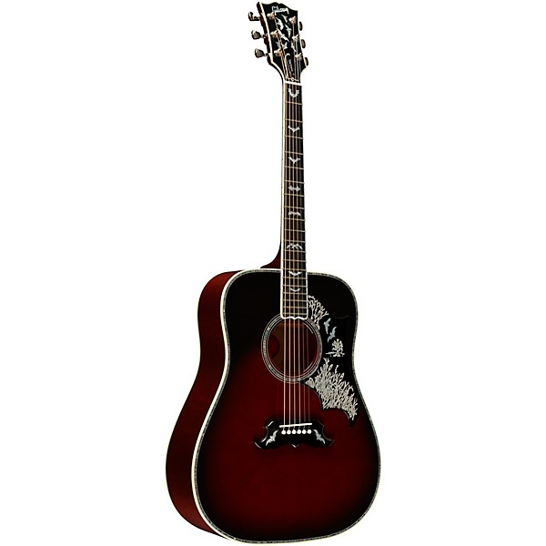 Gibson Bats in Flight Acoustic Guitar - Blood Red Burst