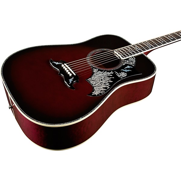 Gibson Bats in Flight Acoustic Guitar - Blood Red Burst