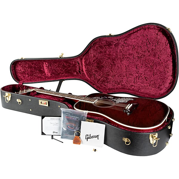 Gibson Bats in Flight Acoustic Guitar - Blood Red Burst
