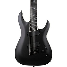Schecter Guitar Research C-7 Multiscale SLS Elite Evil Twin 7-String Electric Guitar Satin Black