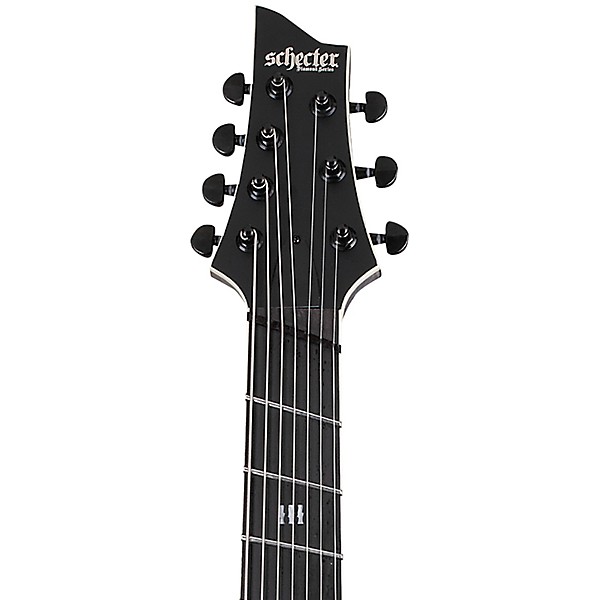 Schecter Guitar Research C-7 Multiscale SLS Elite Evil Twin 7-String Electric Guitar Satin Black