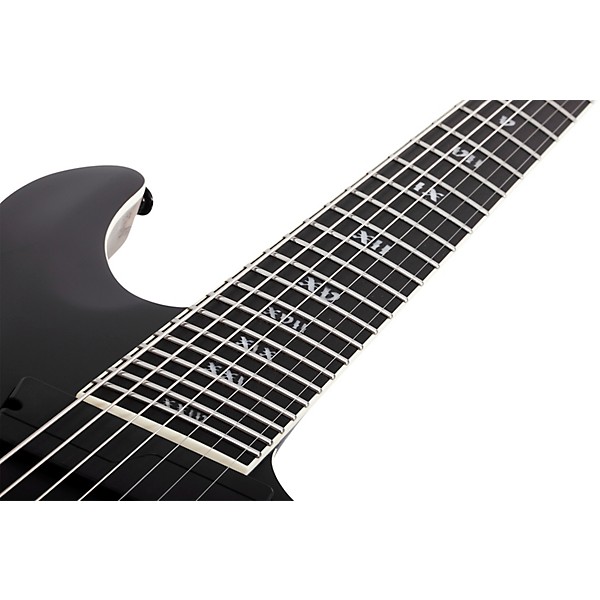 Schecter Guitar Research C-7 Multiscale SLS Elite Evil Twin 7-String Electric Guitar Satin Black
